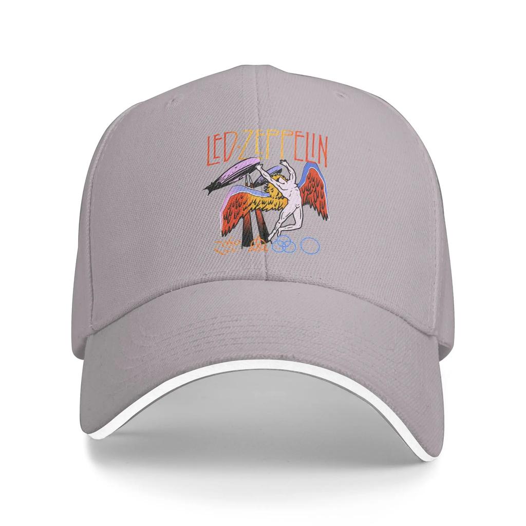 Rock Band Led Zeppelins Falling Angel Baseball Cap Fashion Trucker Hat Summer FeUnisex Unisex Outdoor Sports Snapback Cap