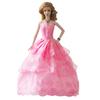 30cm Doll Clothes Wedding Dress Princess Tail Skirt Evening Dress Girl Toy Half-covered Big Skirt