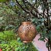 HOMZY Outdoor Garden Solar Light Iron Art Hanging Light Hollow LED Landscape Light Garden Decoration Projection Light Waterproof