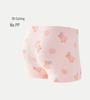Paissen Bear Pure Cotton Girls' Antibacterial Boxer Briefs - 4-Pack Cartoon Shorts