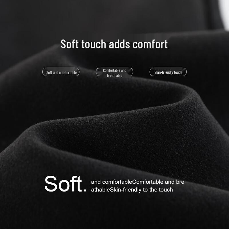 Handu Yishe Premium Fleece-Lined Black Flare Pants