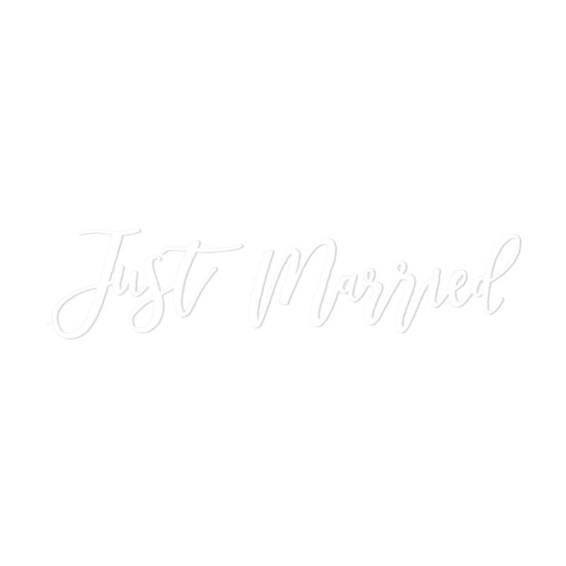 Removable Wedding Car Decals Just Married Vinyls Stickers For Bridal Shower Party Home Decorations Window Murals Gift