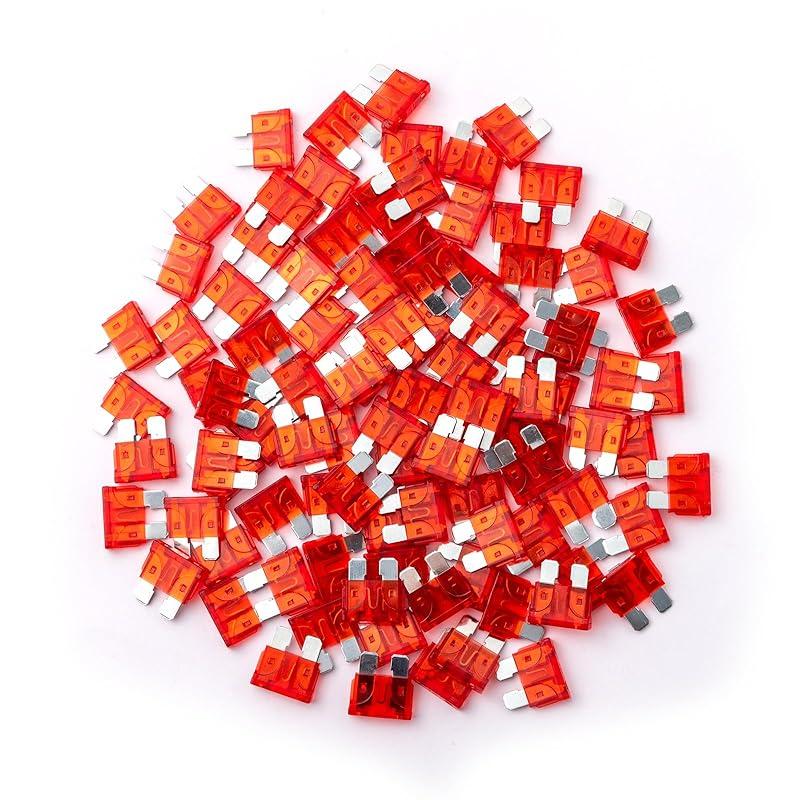 100Pcs 3 Amp Fuses HVAC ATC/ATO Stanbdard Fuse, 3A Car Fuse Blade for Automotive, Truck, Boat, Motorcycle
