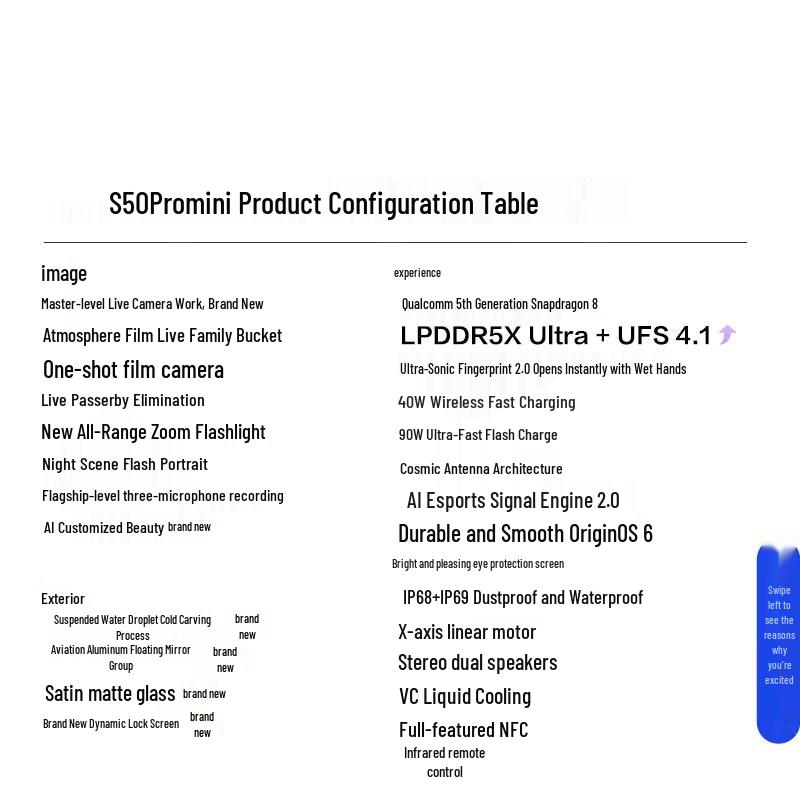 vivo S50 Pro mini Smartphone (CN version)