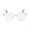 4PCS Fashion Color-Changing Eye Protection Glasses Anti-Blue Light Glasses Metal Frame Glasses