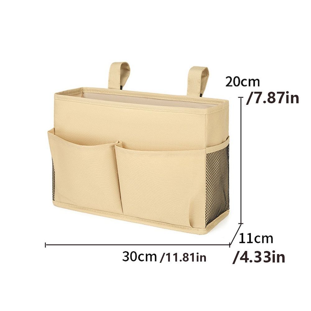 Removable Bedside Storage Organizer Bag Washable Bed Hanging Pouch  Magazine Holder