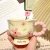 New Creative Flower Mug Household Ceramic Cup High Value Water Cup Girls Birthday Gift Souvenir Coffee Cup Mugs Coffee Cups