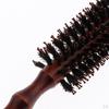 Dryer & Curling Roll Styling Hairbrush with Wood Handle Used While Blow Drying, /Snag/Frizz ,