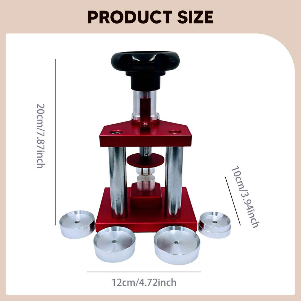Case Closure with Screw System, Tool for Opening The Watch Case, Repair Kit Aluminum Insert,