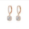 Heart-shaped Ear Buckle Female Small Fresh Earrings Earrings Temperament Diamond Flowers Earrings Jewelry
