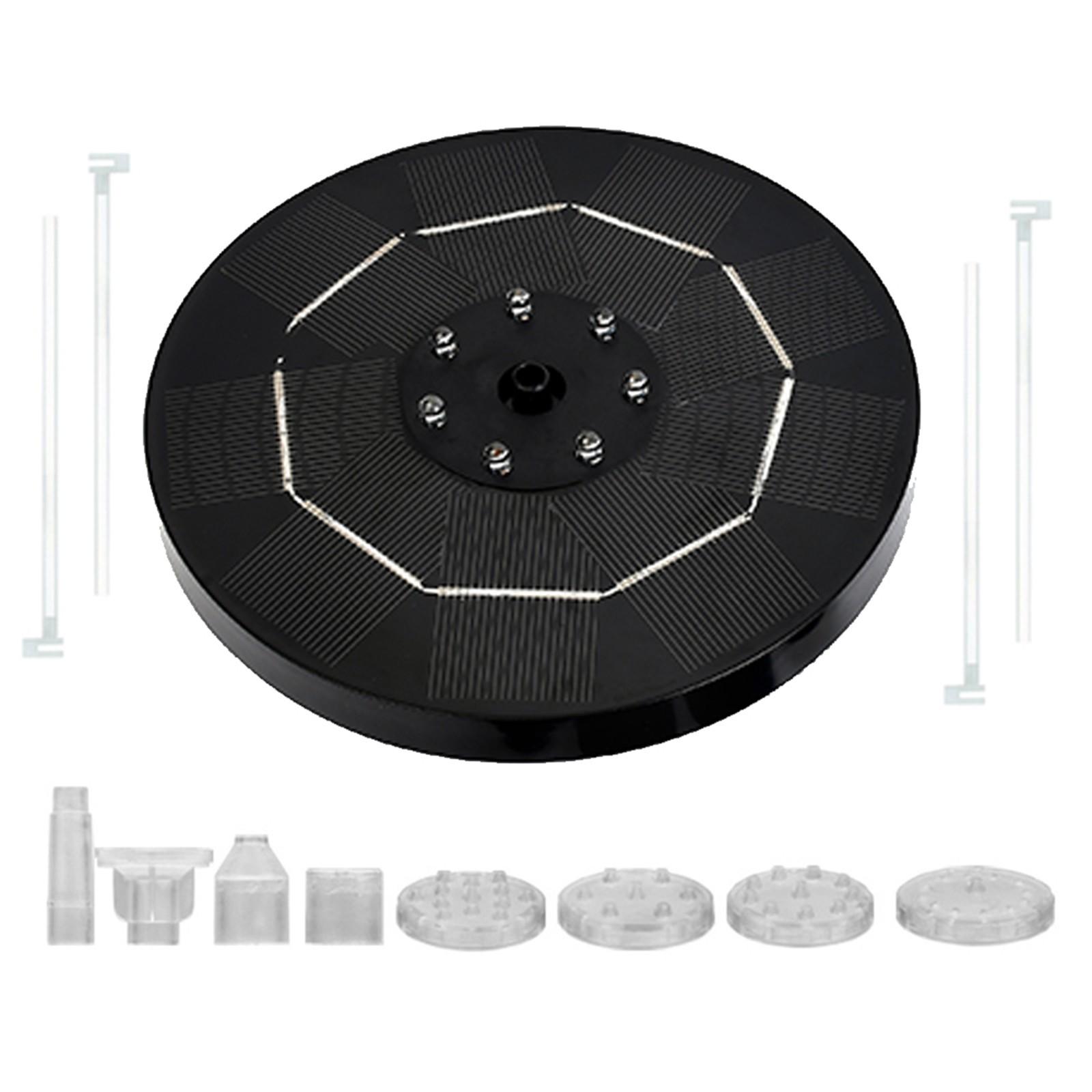 

Солнечный 3,5 Вт Отдельно стоящий Плавающий Солнечный Птичий Фонтан Водный Сад, Открытый Бассейн Круглый Плавающий Водный Элемент Огни One Size