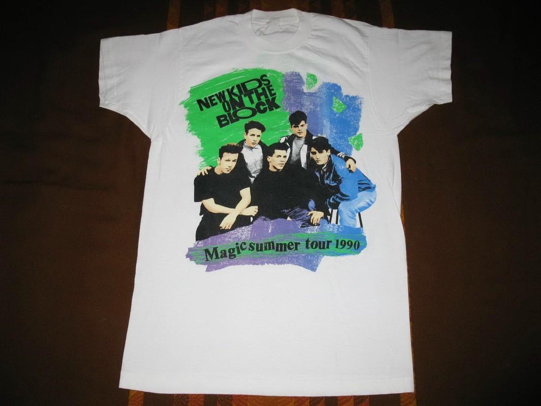 

New Kids on the Block Nkotb Magic Summer Tour 1990 T Shirt Vintage 5XL різнокольоровий