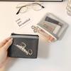 Grid Mesh Coin Purse Zipper Clear Mesh Bag Cute Earphone Bag  Data Cable Storage