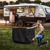 Outdoor Portable Generator Heavy Duty Waterproof Cover, Universal Design Fits Multiple Models, with Storage Bag