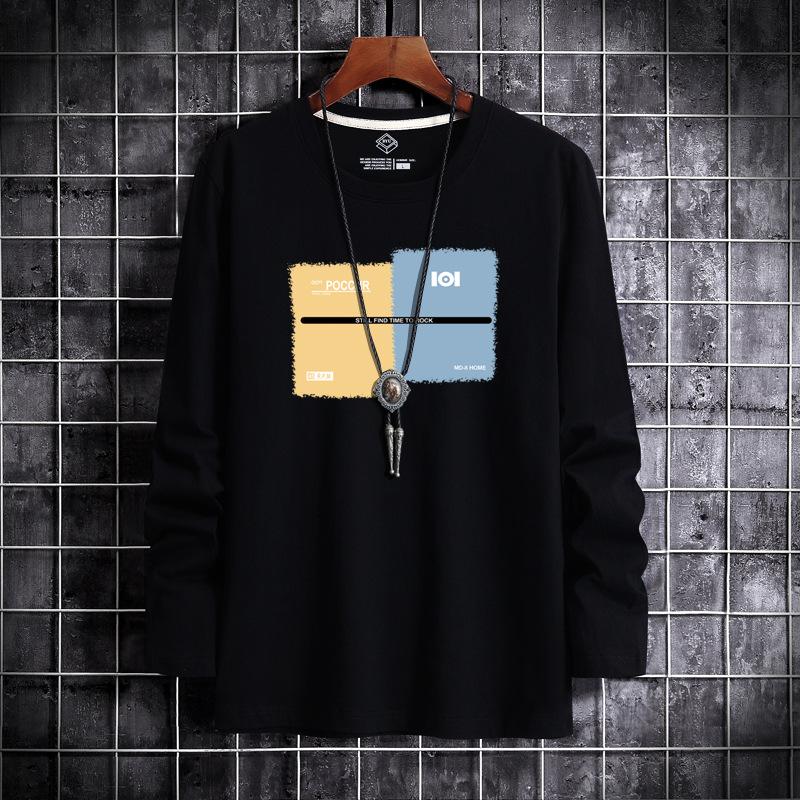Men's Fashion Casual Long Sleeve O-Neck T-shirts and Tops