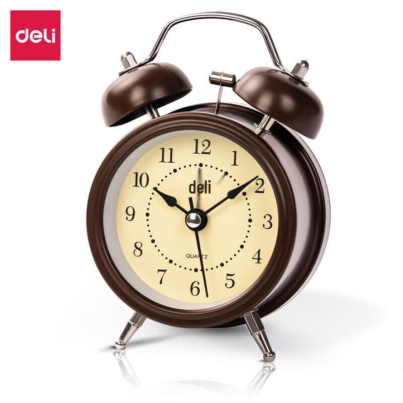 Deli Mini Retro Mechanical Alarm Clock