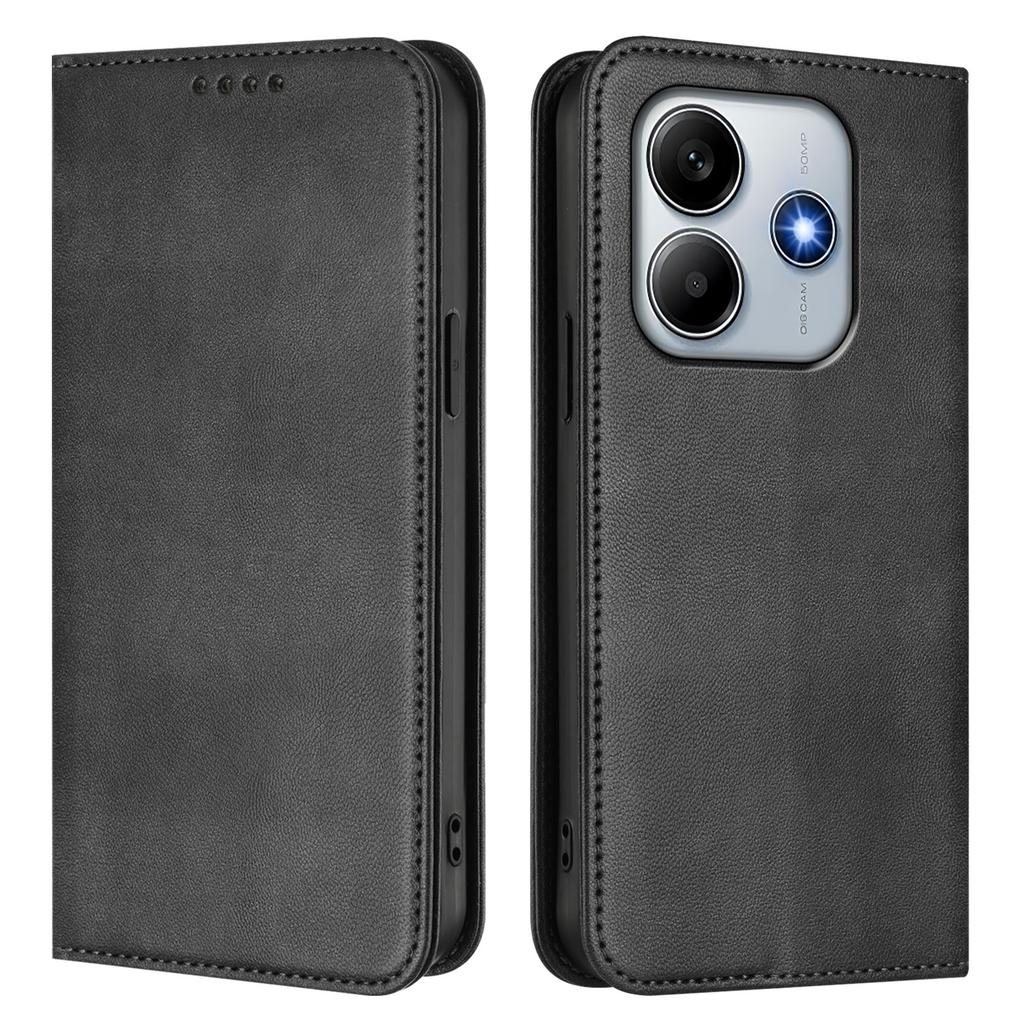 For Xiaomi Redmi Note 14 4G (164.84x78.15x8.16mm) Wallet Cases Retro Texture RFID Blocking Leather Phone Cover