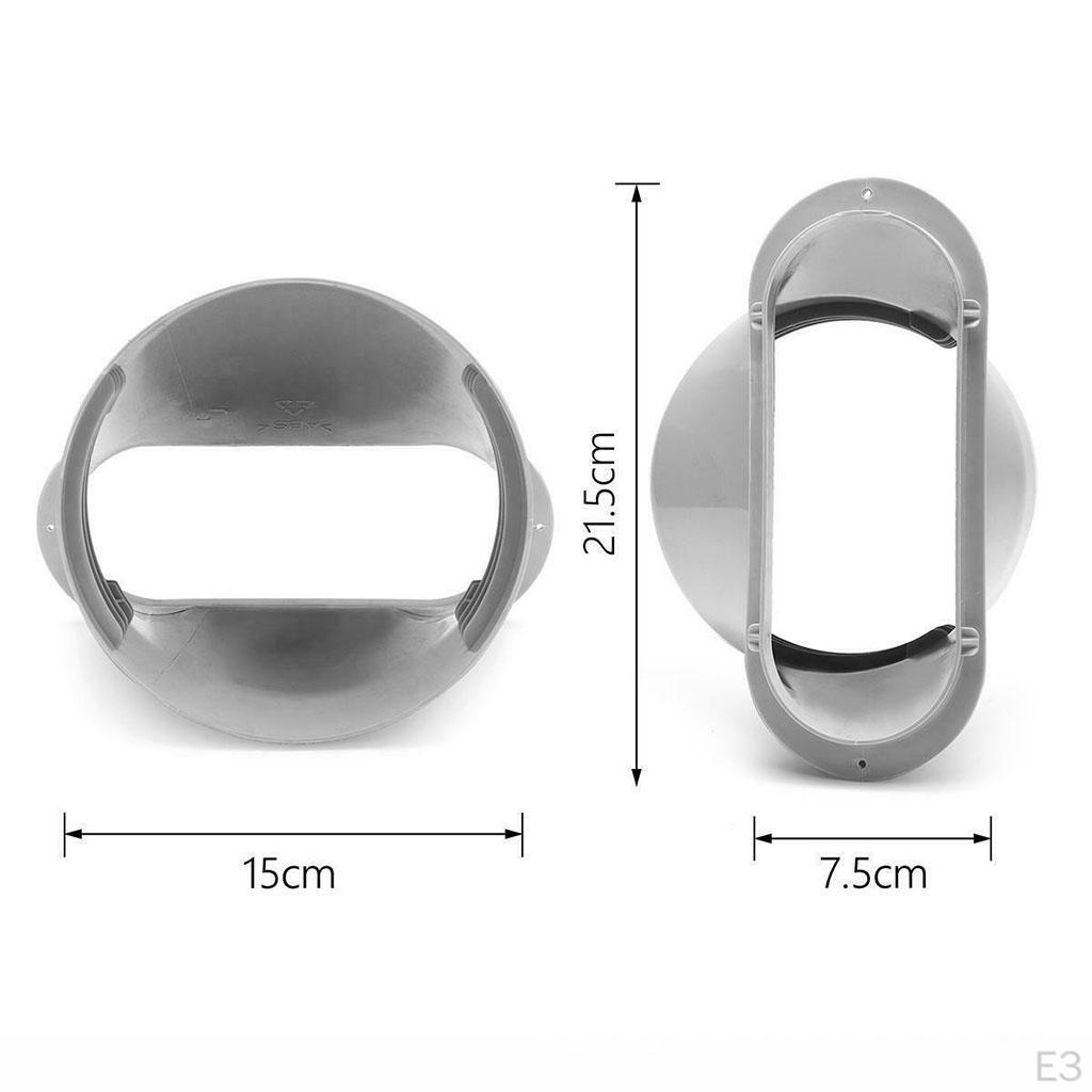 5.91'' Portable Air Conditioner Window Adapter Exhaust Hose Connector Baffle Plate Conditioning