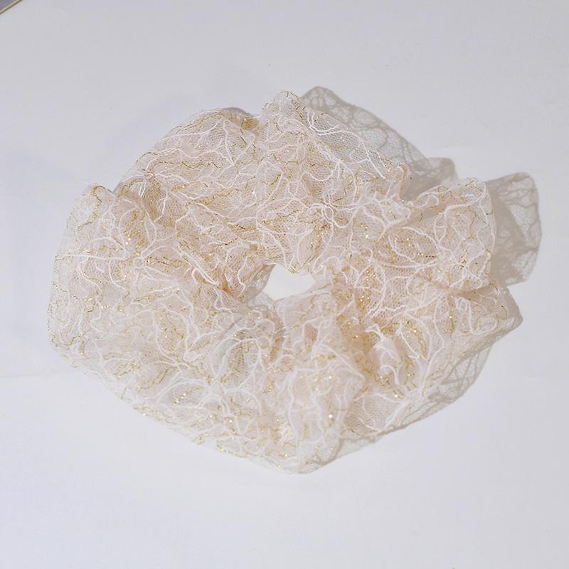 

Lystrfac Модные белые сетчатые резинки для волос с жемчугом для женщин, женские органзовые резинки для волос, женская эластичная резинка для волос, аксессуары для волос для девочек