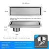 OK Invisible Floor Drain Hidden Extended Floor Drain Anti-Odor Shower Drain Bathroom Accessories Drainer