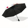 Dessert Hello Kitty Automatic Folding Umbrella - 3 Folding Design, Vivid Cartoon Pattern, Suitable for Outdoor Activities, A Gift for Fans In All Seas