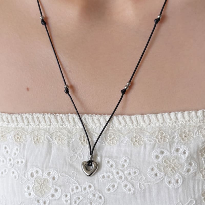 FANTASTIC PLANET heart doughnut string necklace (7colors)