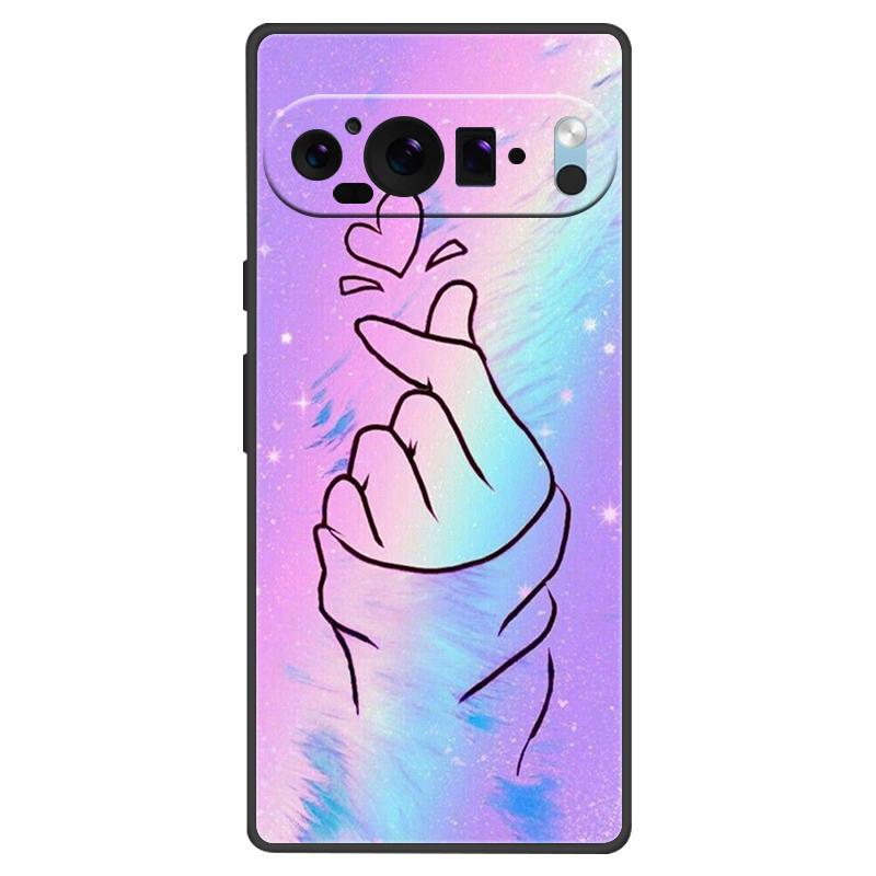 For Google Pixel 9 Pro XL Case Silicone Luxury Space Soft Bumper for Pixel 9 9Pro 9ProXL 5G Phone Cover TPU Funda Fashion Bag