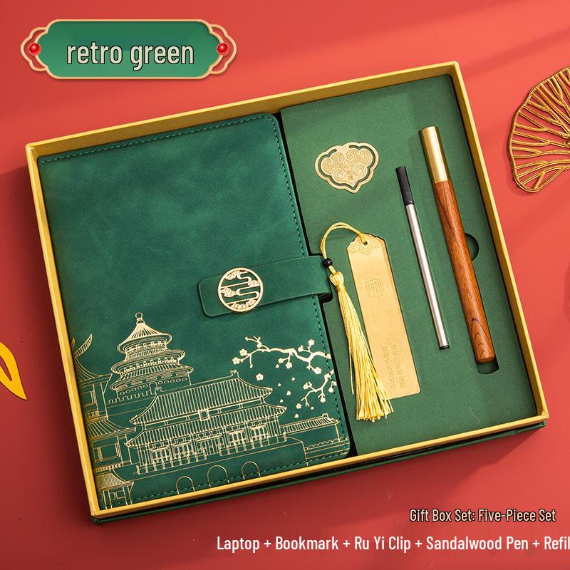 Guochao A5 Business Notebook Gift Set – Customizable Souvenir Diary