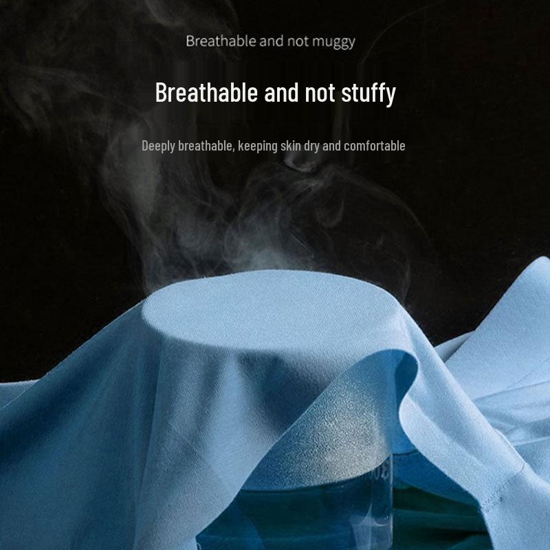 Pánské bezešvé antibakteriální modalové boxerky - střední pas, tenké a prodyšné