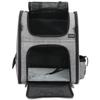 Foldable Expandable Pet Backpack with Adjustable Height and Customizable Logo – Breathable Double-Shoulder Design for Outdoor Use