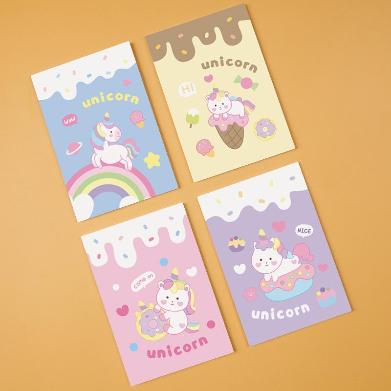 64k Horseback Riding Booking Line Book, Notebook, Small Notebook, Notepad, Cute Primary School Student Prize Carry Book