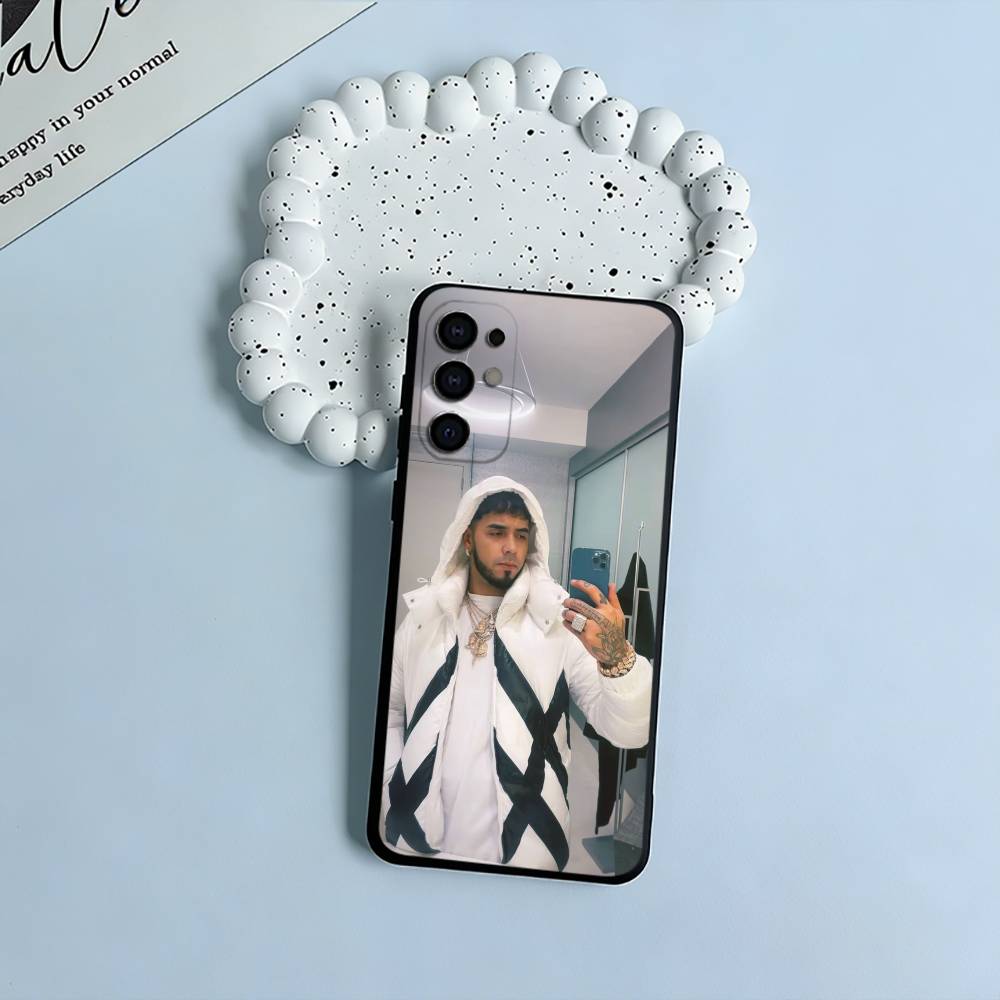 Latin Trap- A-Anuel- A-A Soft Silicone Case for Samsung S25, S24, S21, S22, S23, S30, Ultra, S20, Plus, FE, Lite-Black