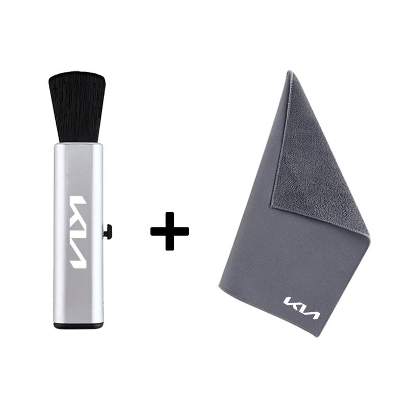 New Car Cleaning Brush Center Console Clean Tool Wash Microfiber Drying Towel For Kia KN Rio Picanto Sportage Niro Morning Ceed