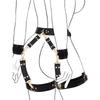 Sex Bondage  Kit Restraints 6PCS Sets Adjustable Handcuffs Ankle Cuff Thigh Cuffs Blindfold Cross Strap Adult SM Games Toys