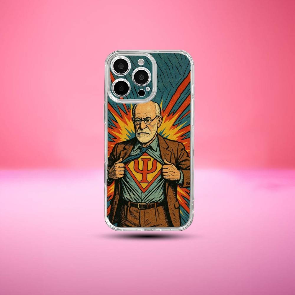 

Psychoanalysis Sigmund Freud Phone Case For iPhone17,16,15,14,13,12,11 Plus,Pro Max Soft Transparent Cover iPhone15pro
