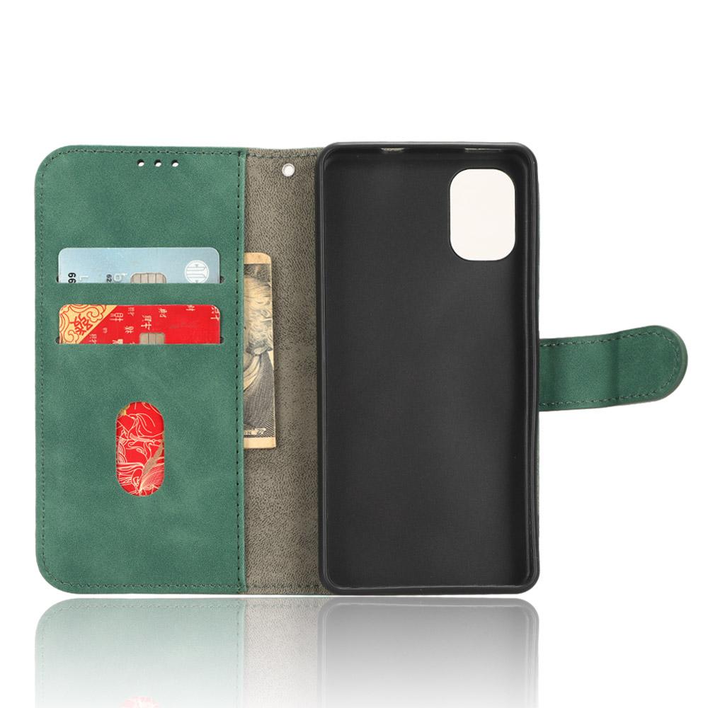 

For Nokia C02 Skin-touch PU Leather Case Wallet Stand Protective Phone Cover Rose