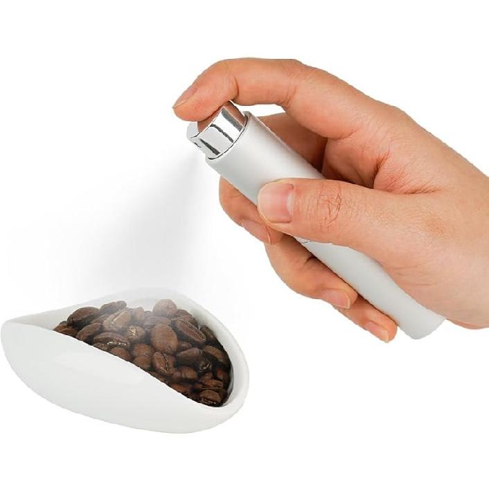 watchget Coffee Bean Dosing Cup & RDT Spray Bottle Kit for Espresso Bar, Static Reduction Ceramic Single Dose Tray for Brewing/Tea, Barista