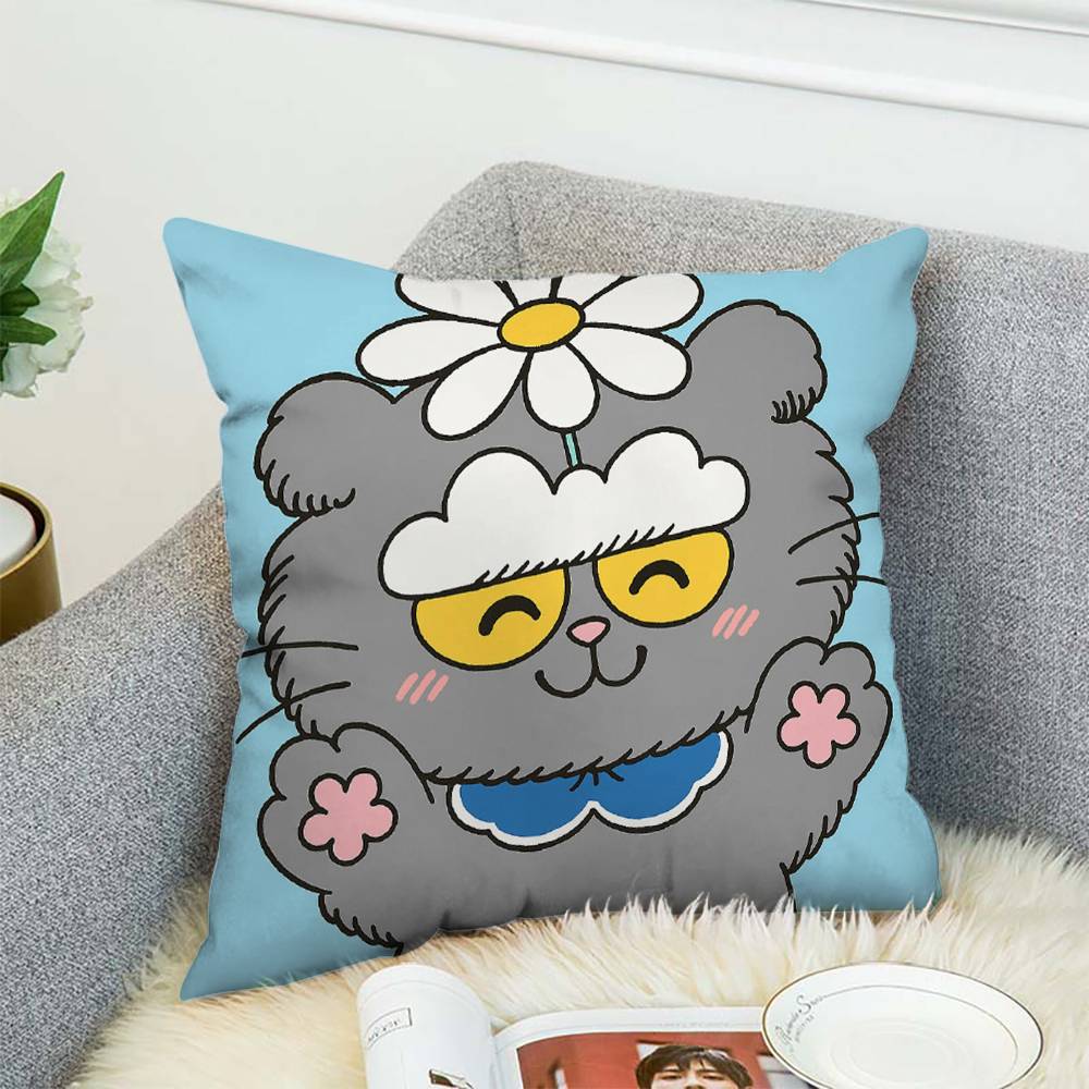 

Cute Zo-friend Pillow Case Double-Sided Printing Cushion Cover 45x45 Decorative Cushions Sofa Home Decor Soft Pillowcase 12x12Inch