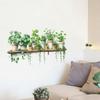Green Plants Leaves Wall Decals Hanging Vine Wall Stickers Removable Peel And Stick Wall Art Murals for Kids Bedroom TV Background Home Decor