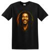 Bob Marley Porträt T-Shirt Reggae Musiklegende Lächeln Afro Dreadlock Tee