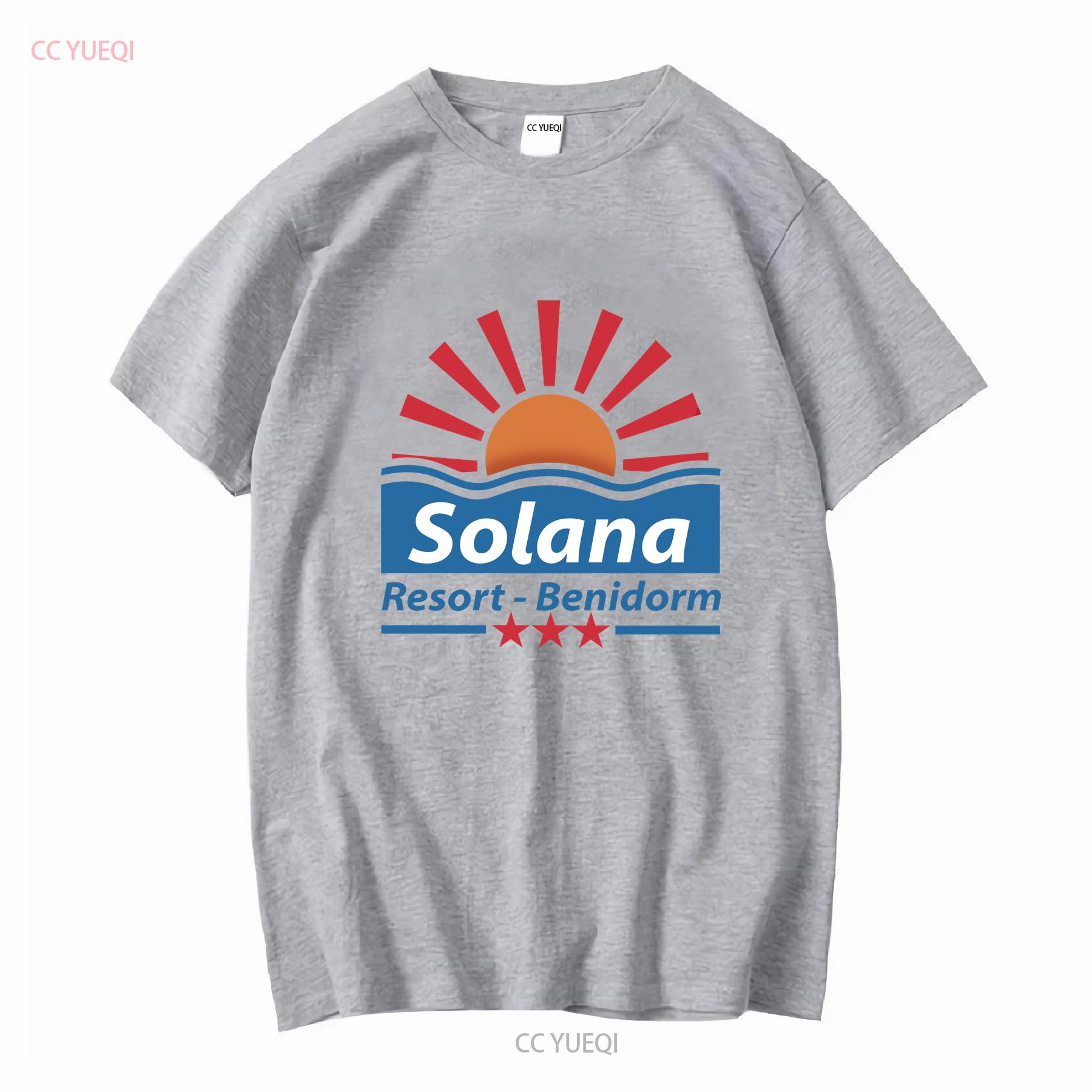 The Solana Resort Benidorm Essential T Shirt long or short sleeves vintage Washed Unisex Slightly Stretched S