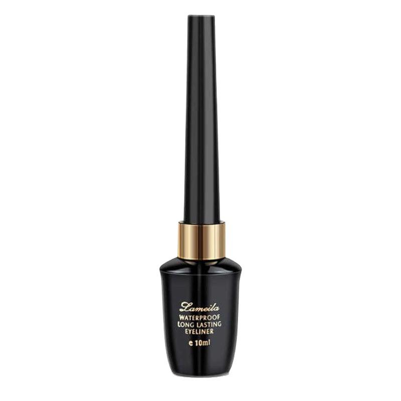 Wasserdichter & Schweißfester Flüssiger Eyeliner Stift, Langanhaltend Wischfest, Mehrspezifikations-Set mit Augenbrauenstift & Mascara & Fixierspray