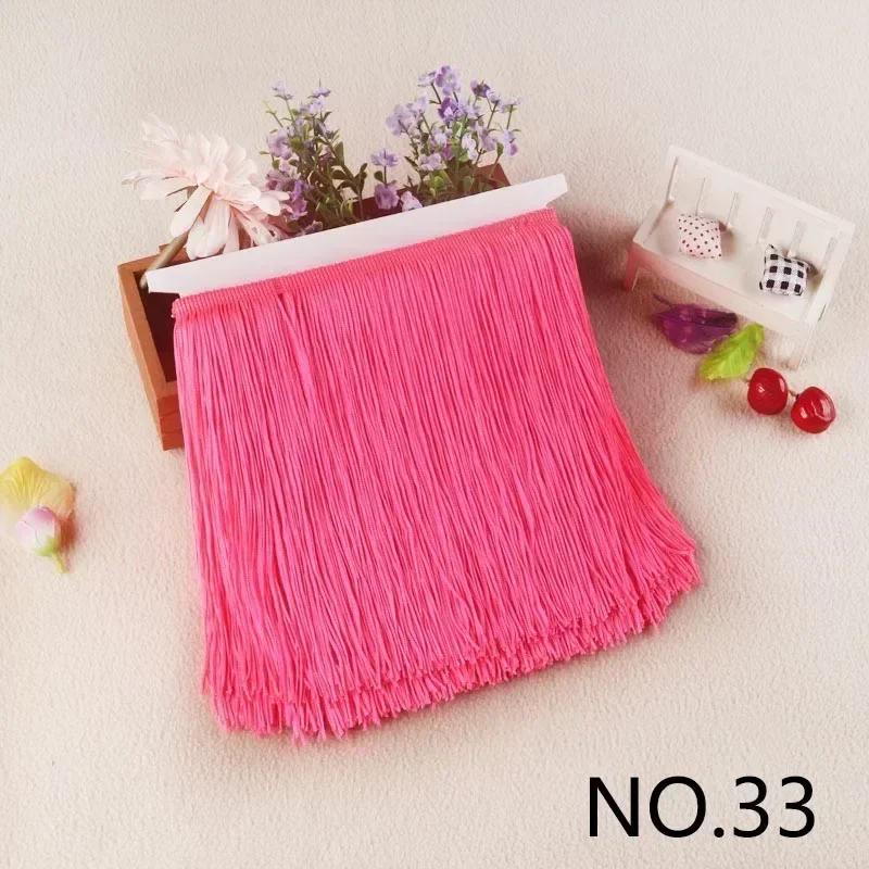 10M 10-30cm Meetee Fransar Tofsar Fransade Väskor Dekorativa Garner Fransar för Gardiner Kläder Spetsband Tygaccessoarer