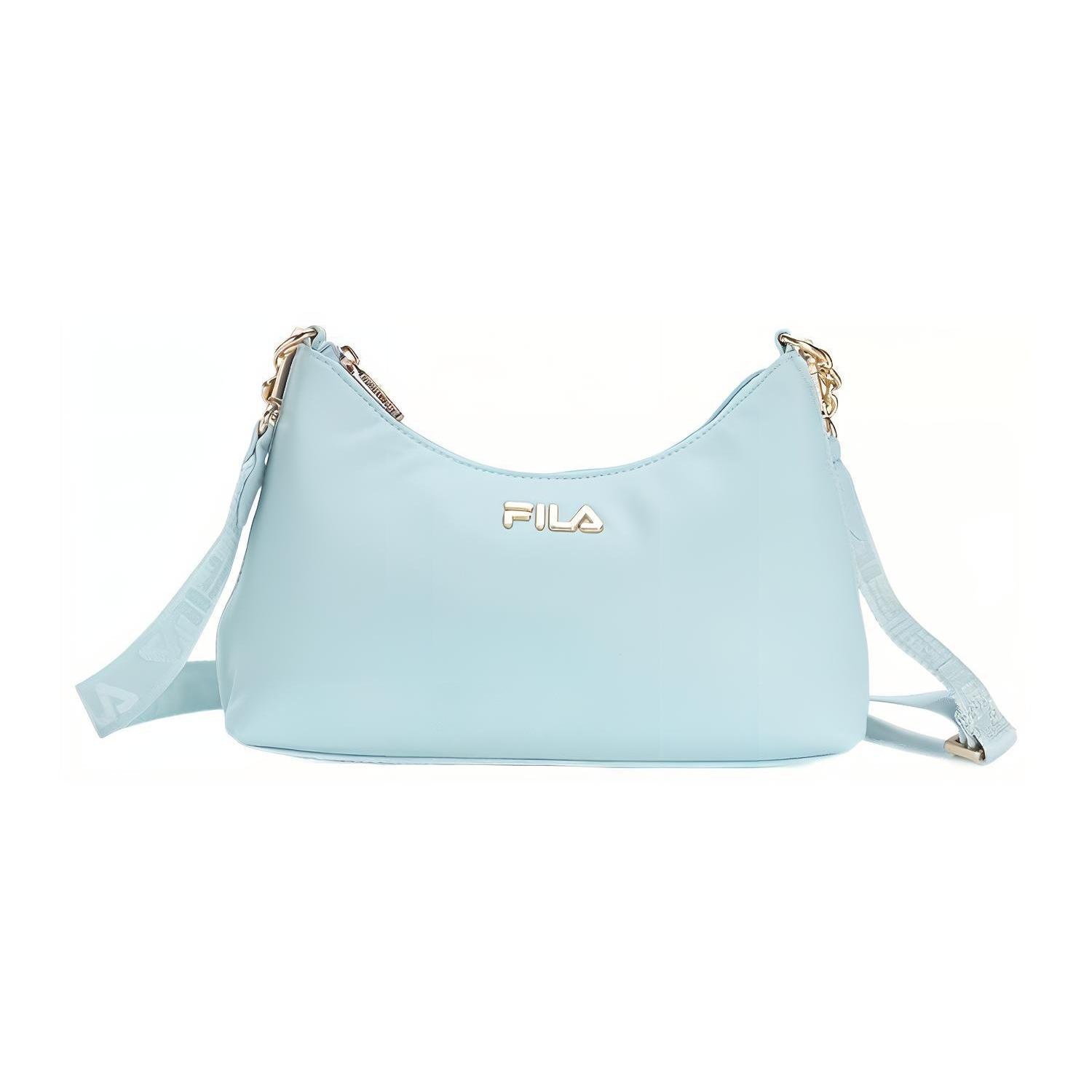 

New FILA Fabric Shoulder Bag, Crossbody Bag Regular Women s Sky Lake Green F13W328161FLG 25.9*7.6*17.0CM