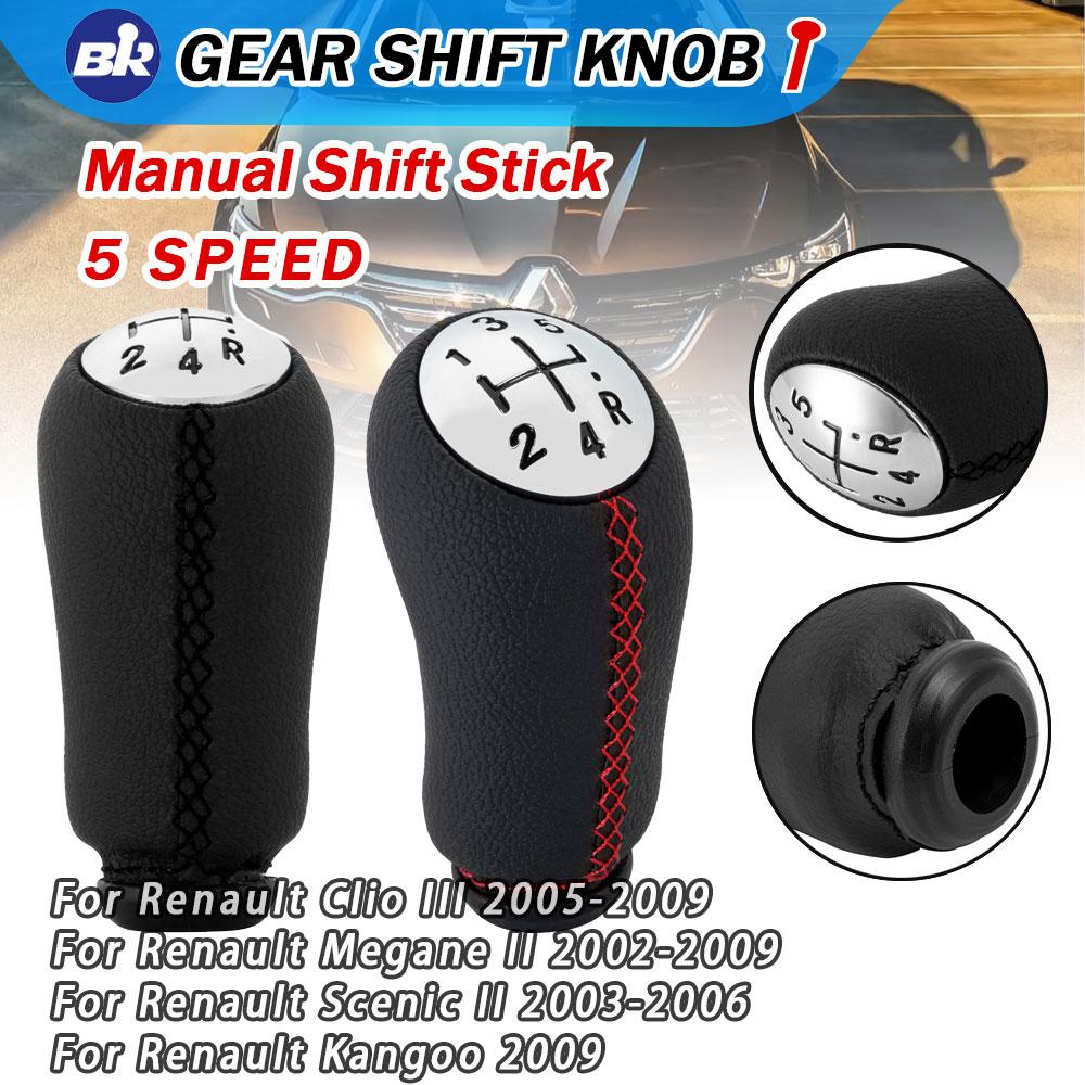 5 Speed Gear Shift Knob Stick Head Shifter Lever Handle for RENAULT Laguna Megane 2 Clio 3 Scenic 2 New Car Interior Replacement