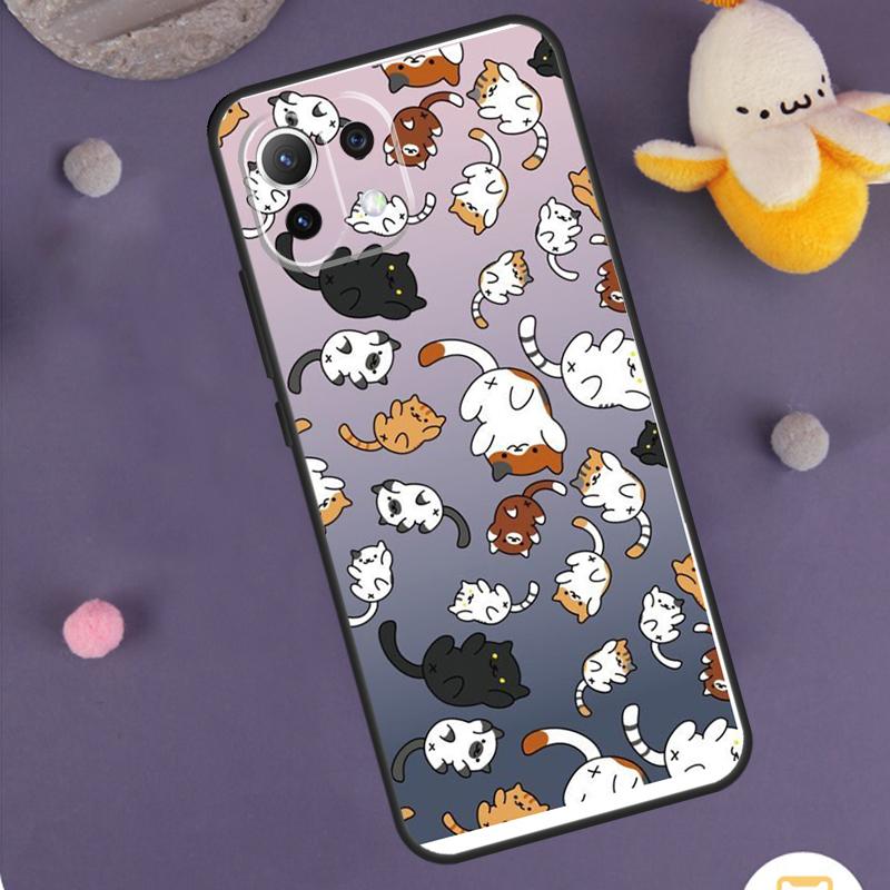 Cute Cartoon Cat Case For Xiaomi 15 14 Ultra 13T 14T 15T 17 Pro Max POCO F7 F5 F6 X5 X6 X7 Pro F8 Ultra Cover