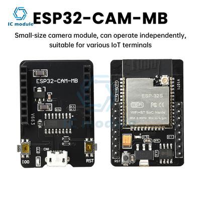ESP32-CAM-MB MICRO USB/Type C ESP32 WIFI BT Development Board with  OV3660 Camera Module CH340