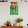 Vintage Football Field Metal Tin Sign Retro Play Hard Or Go Home Art Poster Metal Signs for Home Wall Decor Plaque