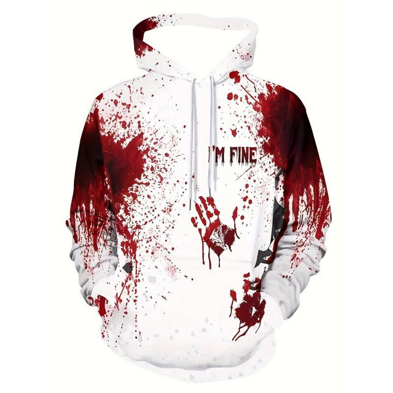 2025 Men's Autumn/Winter Bestseller Halloween 3D Print Hooded Sweatshirt