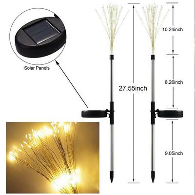 90/120/150 LEDs Solar Light Outdoor Dandelion String Lights Christmas Fireworks Garden Lawn Lamp For Fence Yard Holiday Decor